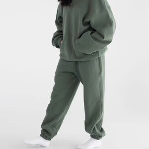 Minimalist Forest Green sweatpants (large) & hoodie (large)